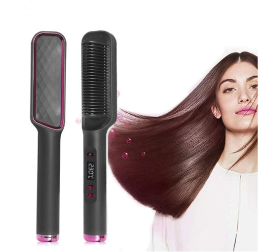 Premium Hair Straightener Brush (multicolour)