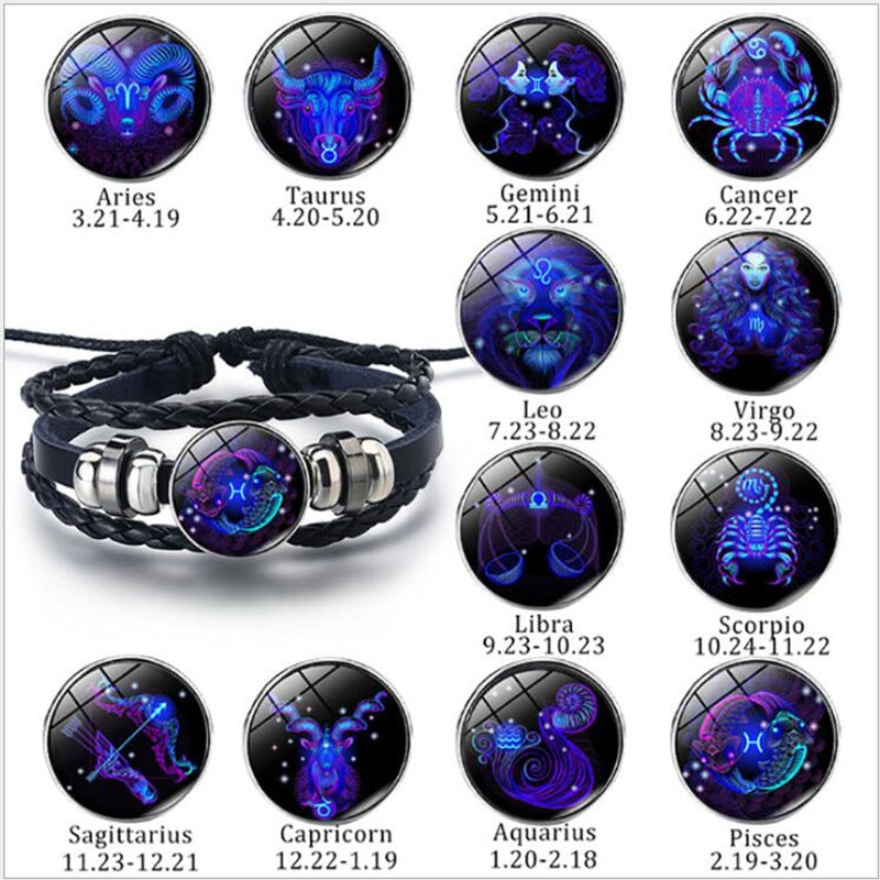 Zodiac Constellation Bracelet Luminous