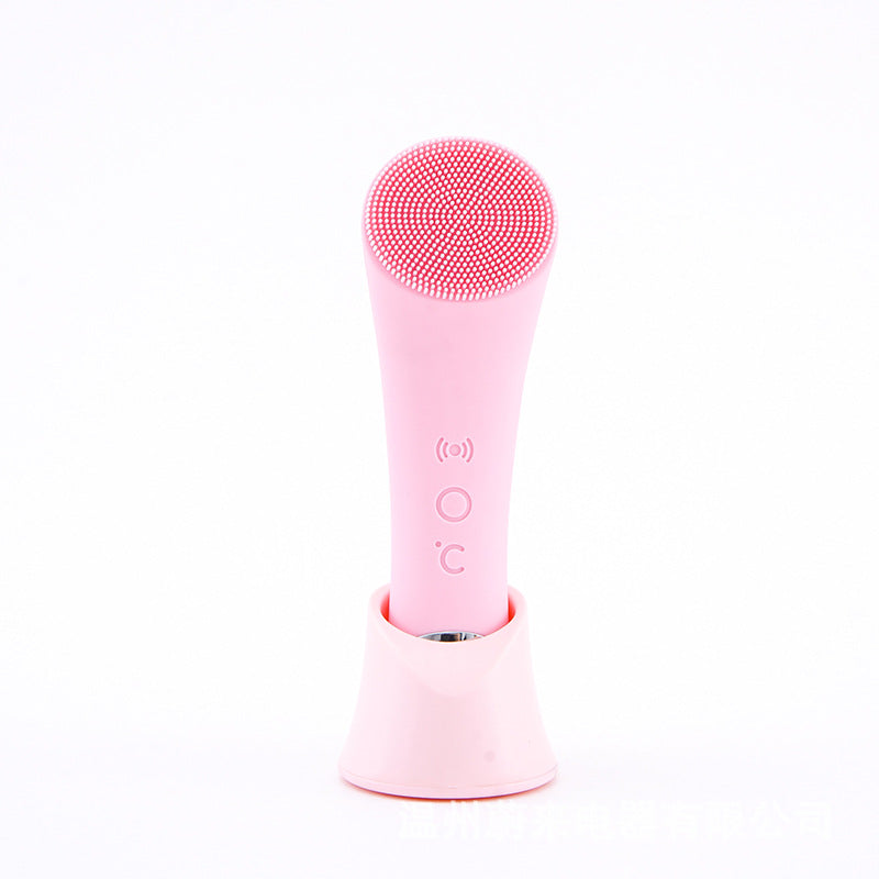Silicone Face Cleansing Brush Vibration Heating