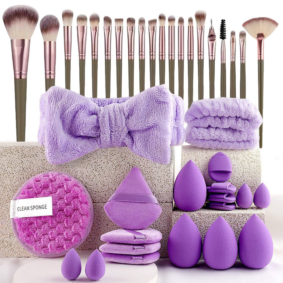 40-Piece Makeup Tool Set With Beauty Blender.